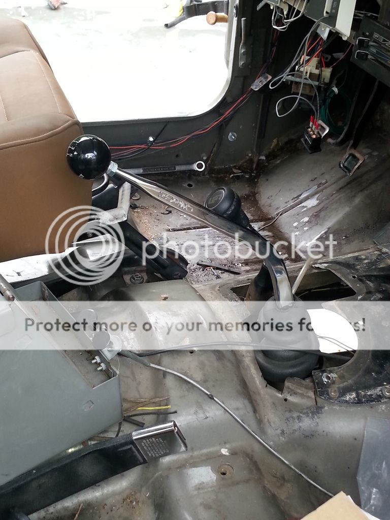 Hurst AX15 shifter with Lokar shifter lever